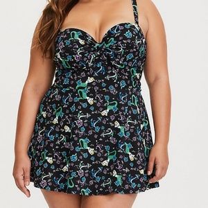 Torrid mermaid one piece swim dress